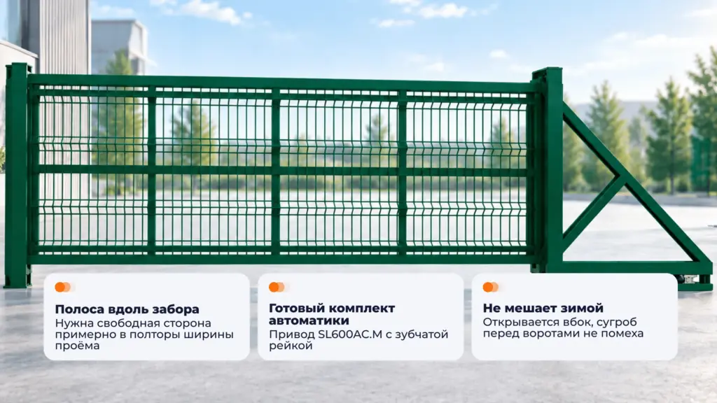 Ворота под ключ