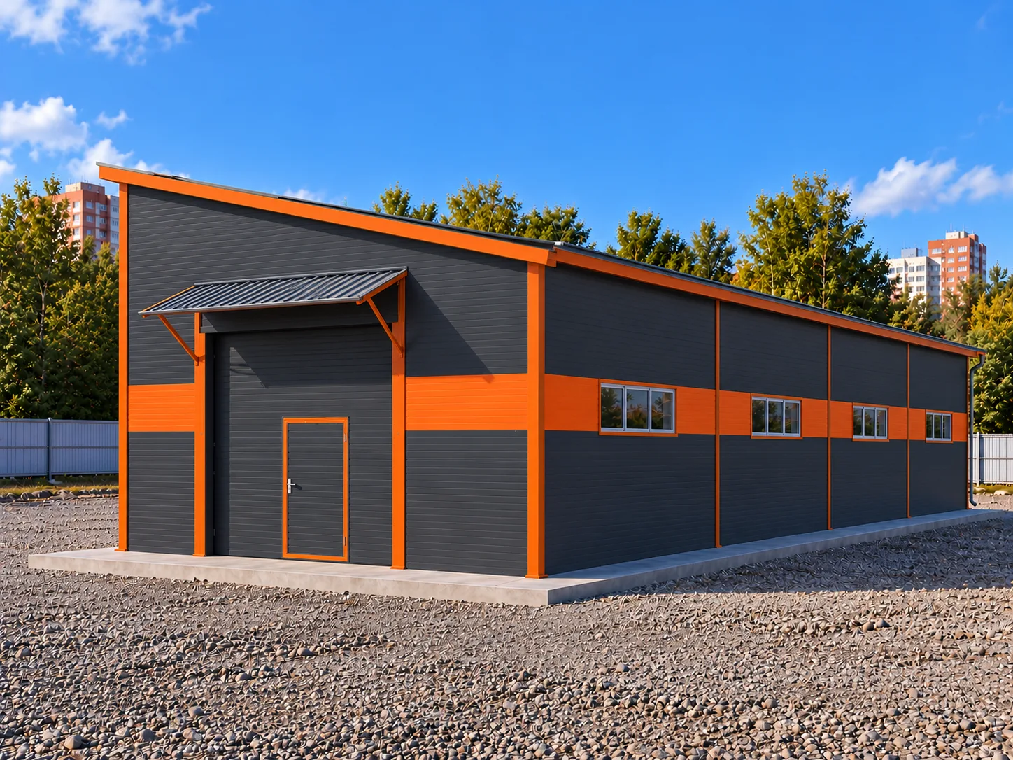 Металлокаркас 12×24 м — тест PSS-002